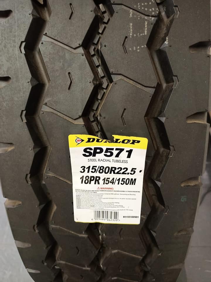 315/80r22.5  Dunlop SP571